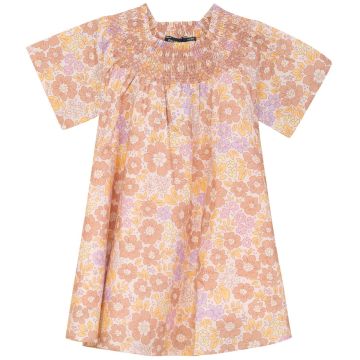Spacce Grey Girls Dress Pink