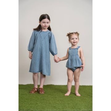 Puddles Girls Overall Denim Wash