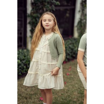 Clo Girls Woven Dress With Lace