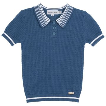 Charlotte & George Boys Structure Knit Polo