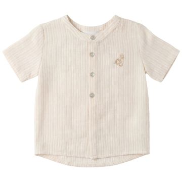 Charlotte & George Boys Shirt In Cotton Striped Fabric