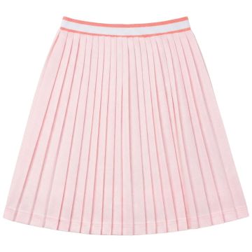 Charlotte & George Girls Pleated Skirt With Striped Elastic Waistband