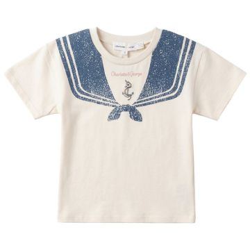 Charlotte & George Boys Sailor Collar Printed T Shirt