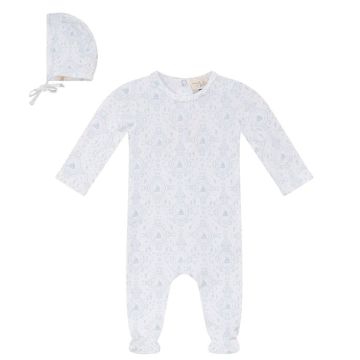 Bebe Bella Baby Modal All Over Print Layette White/Sky