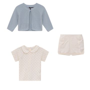 Space Grey Boys 3 PCS Set Cream/Blue