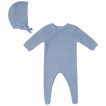 Jolie Capri Baby Fake Wrap Cotton Knit Onesie