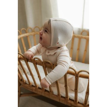 Bebe Bella Rib Modal Fake Front Opening Onesie