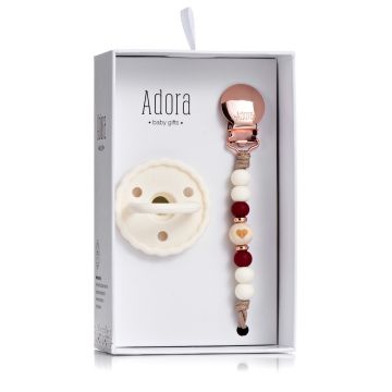 Adora Scarlet Wood heart Gift Set