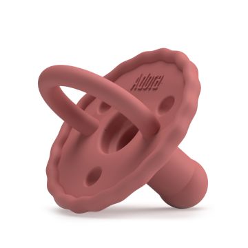 Adora Scalloped Pacifier Rosewood