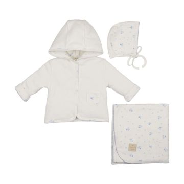 Mon Tresor Scattered Blossoms Jacket Layette Set