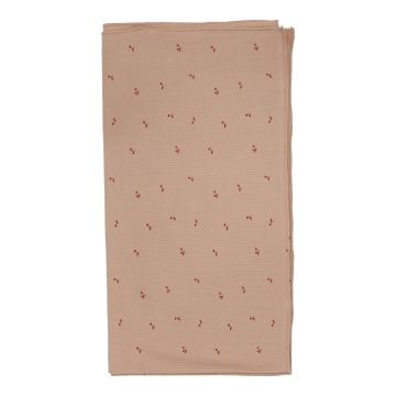 Lil Legs SCATTERED CHERRY COTTON BLANKET Pink