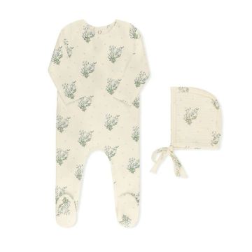 Tricot Scattered Floral Footie