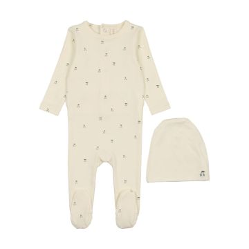 Lilette SCATTERED CHERRY FOOTIE SET