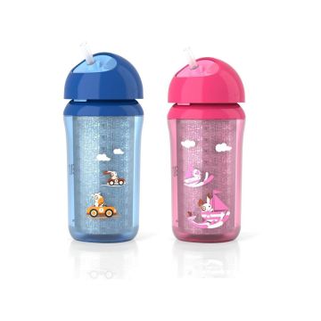 Avent 9 oz. Insulated Straw Cup 1-Pk - Blue | SCF766/00