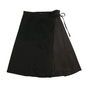 Urban Edge Pleated Wrap Skirt
