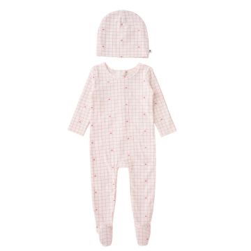 Mon Cheri Checked Cherries Footie