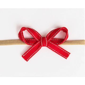 Adora Ribbon Bow Headband - Red Adora Ribbon Bow Headband - Red