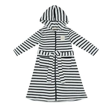 Crew Swim Black Stripe Wrap Terry