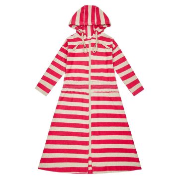 Crew Swim Pink Stripe Neon Terry Maxi 