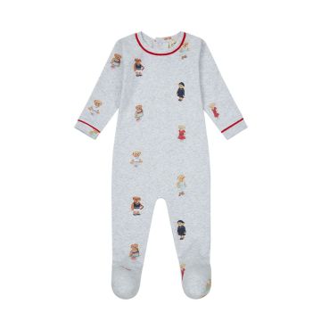 Crew Lounge Grey/Pink Crew Bear Footie