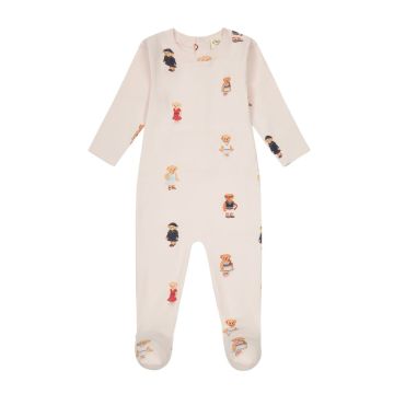 Crew Lounge Light Pink Crew Bear Footie