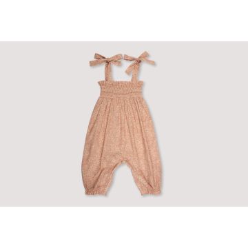 Early Sunday AUDREY BABY SMOCKED OVERALLLS ROMPER Garden Flowers