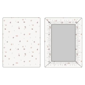 Kipp BUD FITTED PORTA CRIB SHEET Pink