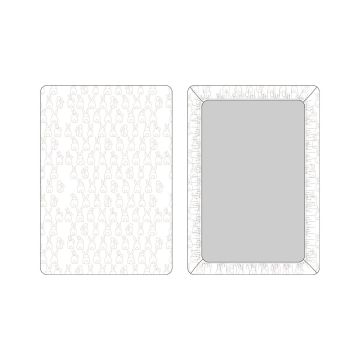 Kipp Bunny Fitted Crib Sheets Pink