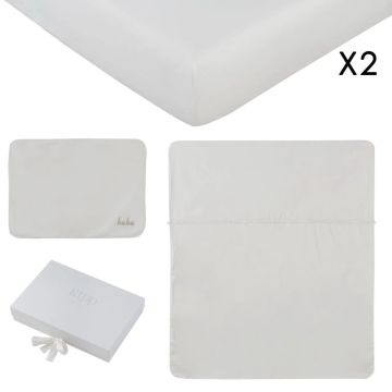 Kipp Fringe Linen Set Stone