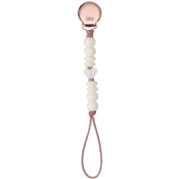 Adora Girls silicone Paci Clip Vanilla Heart