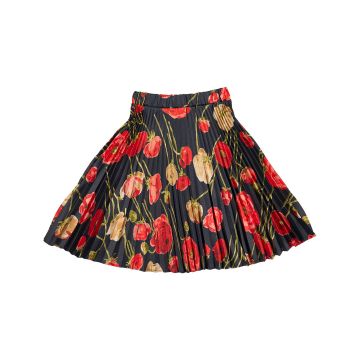 Christina Rhode Black Floral Skirt 2201-123