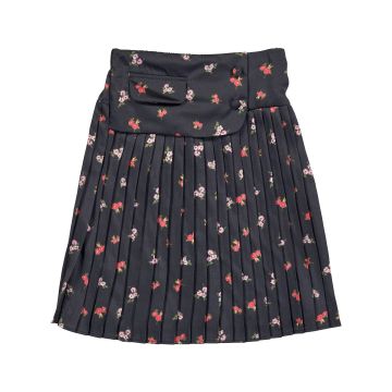 Christina Rhode Black Floral Skirt 2227-124