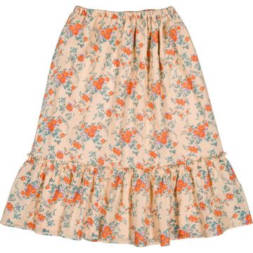 Louis Louise SKIRT RACHEL COTTON BOUQUET Nude/Orange