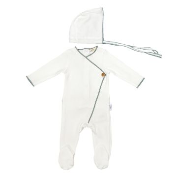 Bunny Love Side Button Wrap Layette
