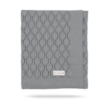 Peluche Slate Chunky Pointelle Blanket