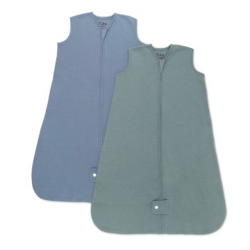 Comfy Cubs Easy Zipper Swaddle Blankets Nomadic Blue
