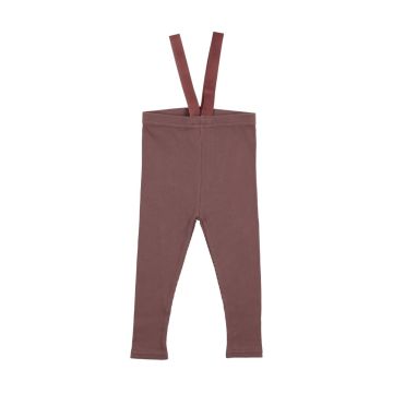 Lil Legs SUSPENDER LEGGINGS DUSTY PLUM