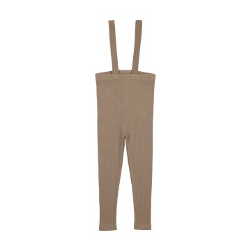 Lil Legs SUSPENDER LEGGINGS Taupe