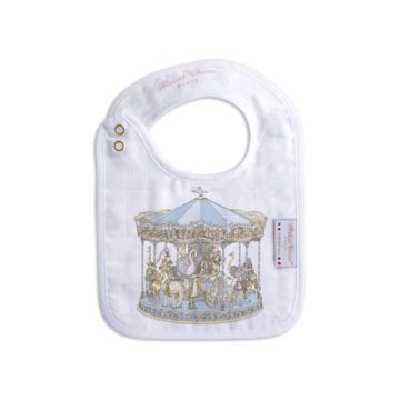 Atelier Choux small bib blue carous