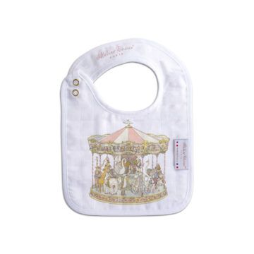 Atelier Choux small bib caroussel rose