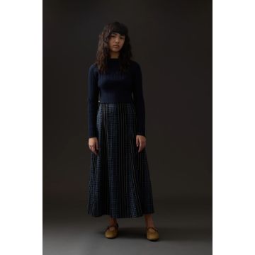 Soir Charlotte Midi Skirt Blue