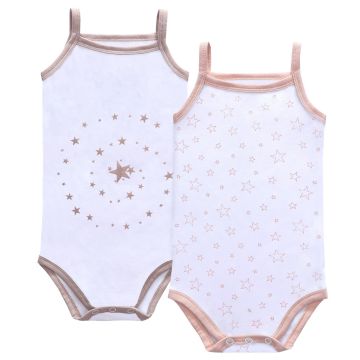 Petit Clair Girls Designed Bodysuit Set