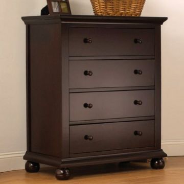 Sorelle Cape Cod 4 Drawer Chest in Espresso