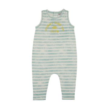 Kin+Kin Light Blue STRIPED LONG ROMPER 