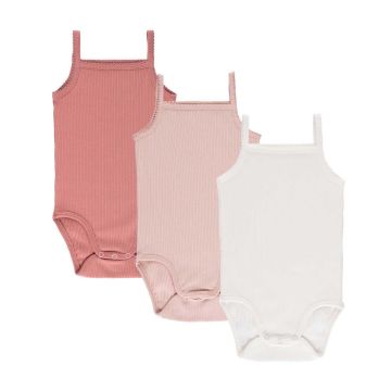 Ely & Co 3 Pack Ribbed Undershirts - Girls Spaghetti Straps