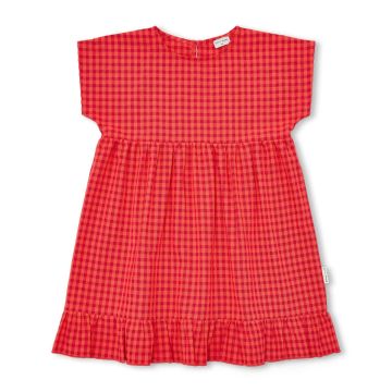 Petit Blush Julie Dress | Check Red