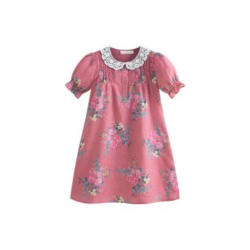 Cera Una Volta Loredana Dress Pink Flowers