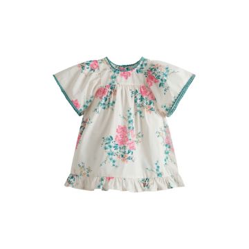 Cera Una Volta Luna Baby Dress Pink Roses