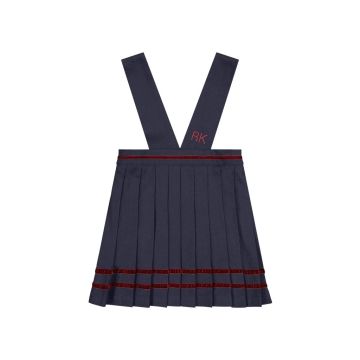 RetroKid Stella Girls Ribbon Detail Jumper Navy/Crimson