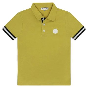 3 Buttons Stripe Polo - lime Polo